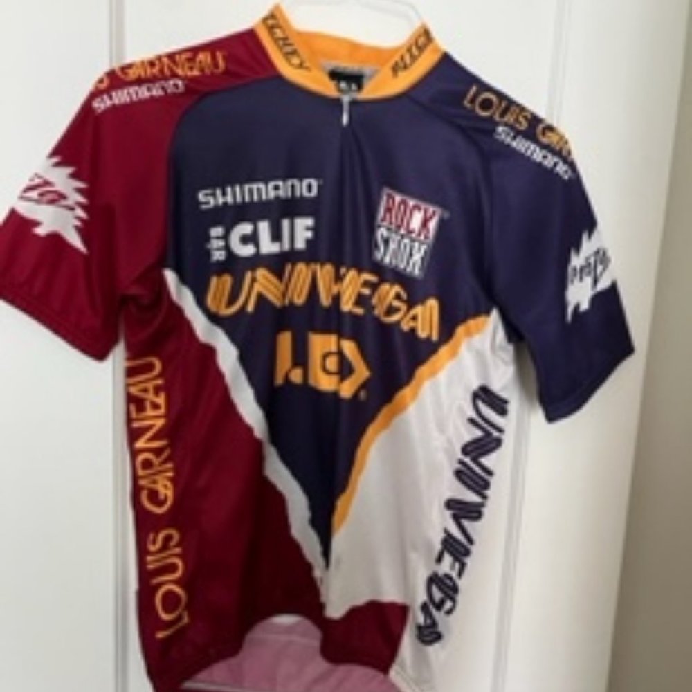 Classic Univega Throw Back Cycling Jersey - Mens Size Medium